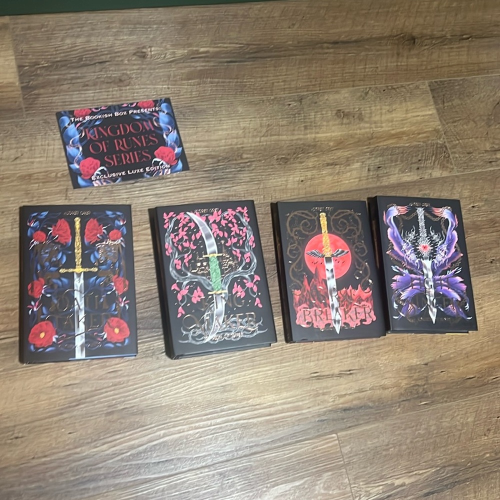 Bookish Kingdom of runes series. All signed. Excellent condition.